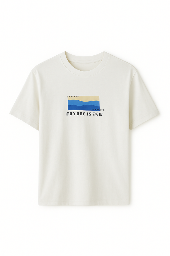Pale Blue Graphic Tee Pale