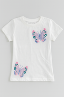 White Placement Print S S Pj Sets White-2