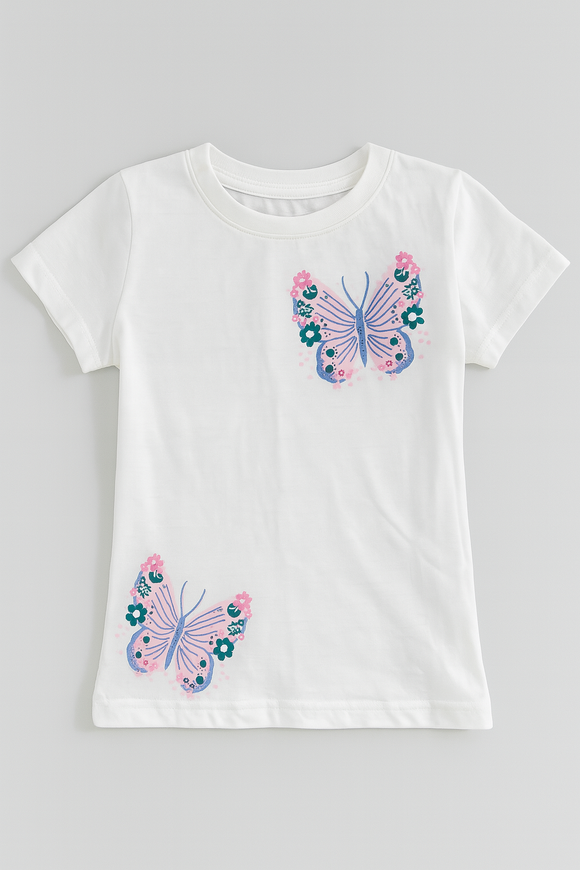 White Placement Print S S Pj Sets White