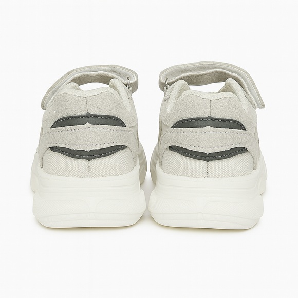 Beige Material Block Chunky Shoes