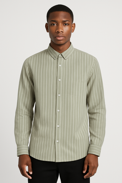 Green Men Casual Shirt
