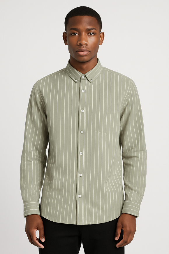 Green Men Casual Shirt