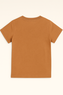 Brown Short Sleeve Henley Brown-3