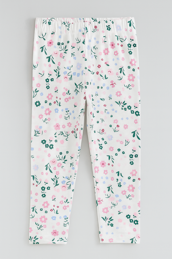 White Placement Print S S Pj Sets White