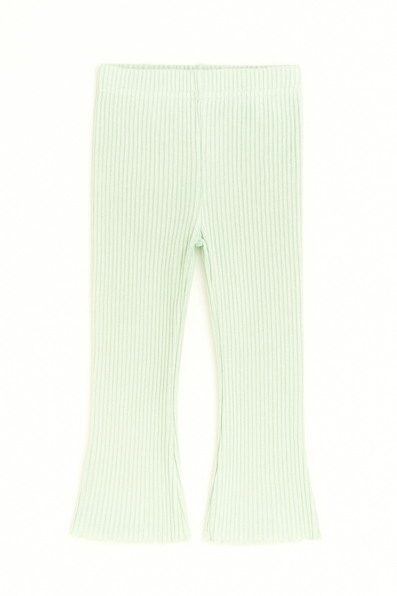 Sage Flared Trousers Green