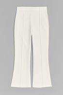 Single Pleat Wide Leg Trouser Ivory-2