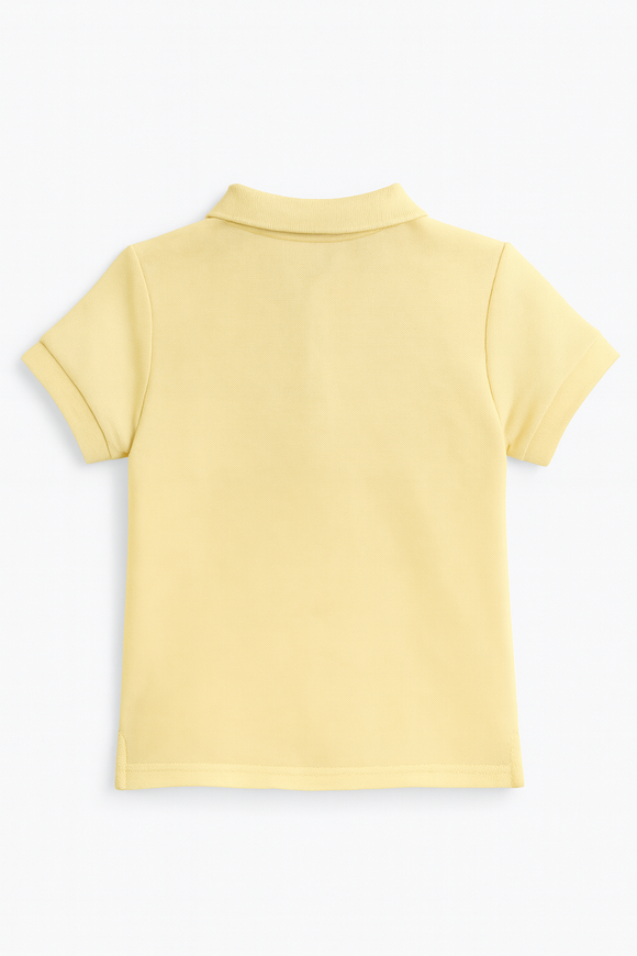 Boy S Beige Stripe Polo Shirt