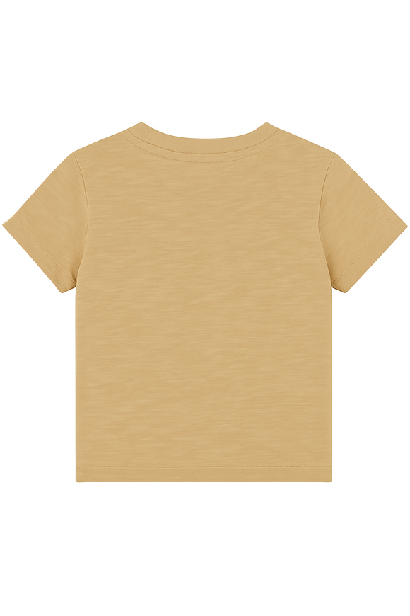 Beige Tiger Applique Tshirt