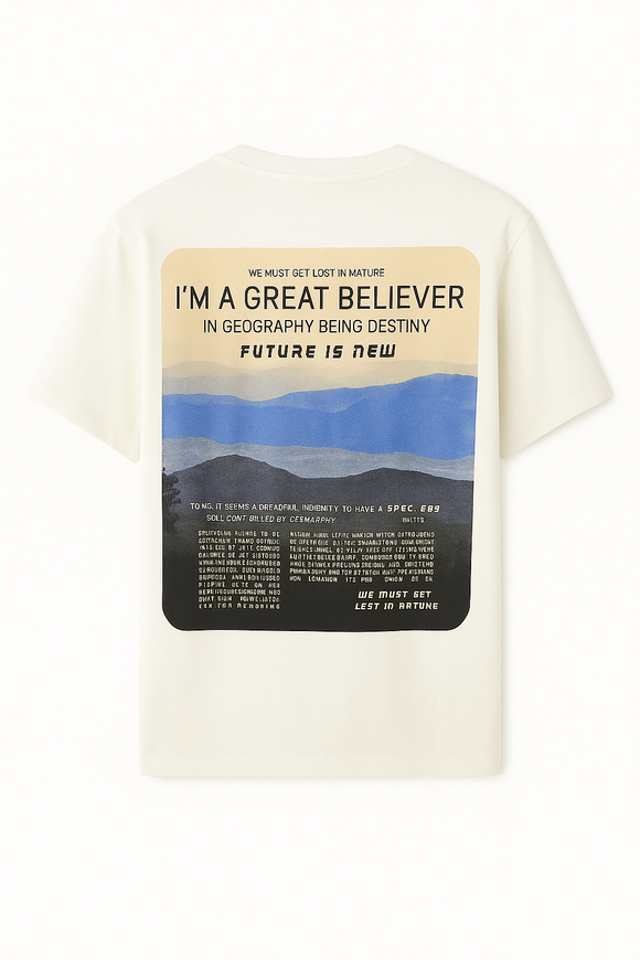 Pale Blue Graphic Tee Pale