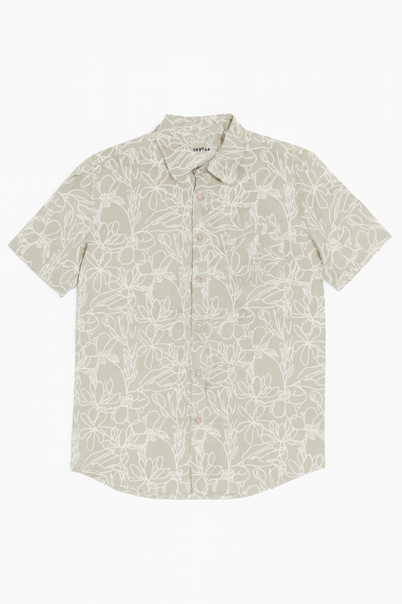 Green Mens Casual Shirt