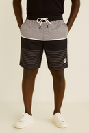 Black Aop Printed Shorts-1