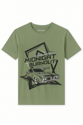 Graphic Tee Pale Green - 0