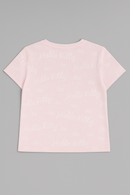 Pale Pink Barbie Allover Print Boxy T Shirts-3