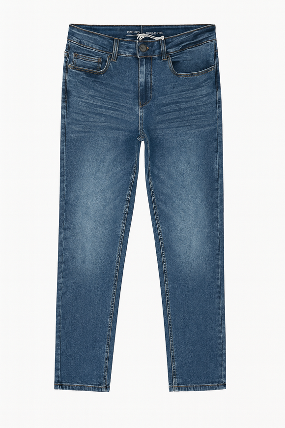 Straight Fit Denim Jeans Darkwash