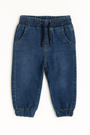 Dark Wash Knit Denim Jogger D-2