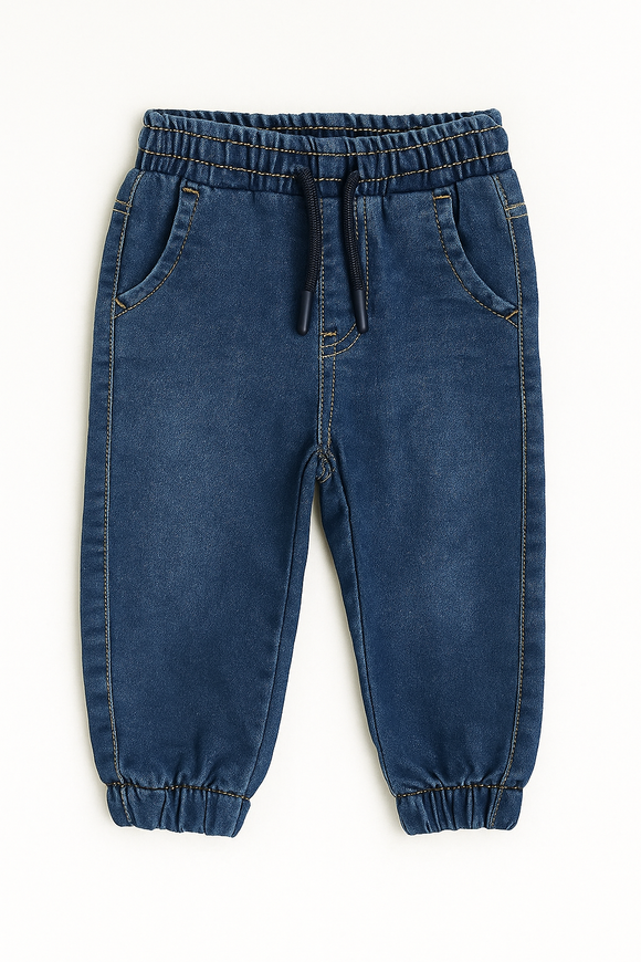 Dark Wash Knit Denim Jogger D