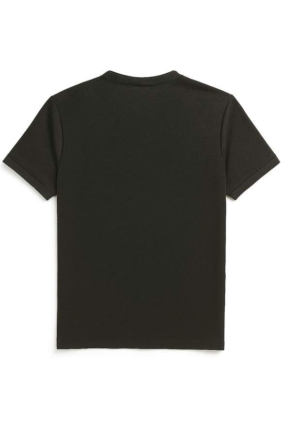 Mandrain Collar Polo Shirt Charcoal