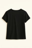 Black Claude Monet Printed T Shirt Black-3