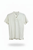 Ivory Standup Collar Polo Shirt Ivory-1