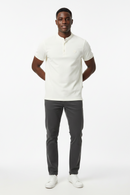 Ivory Standup Collar Polo Shirt Ivory-2