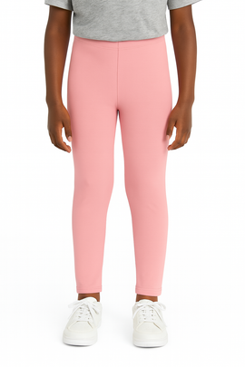 Pale Pink Rib Leggings