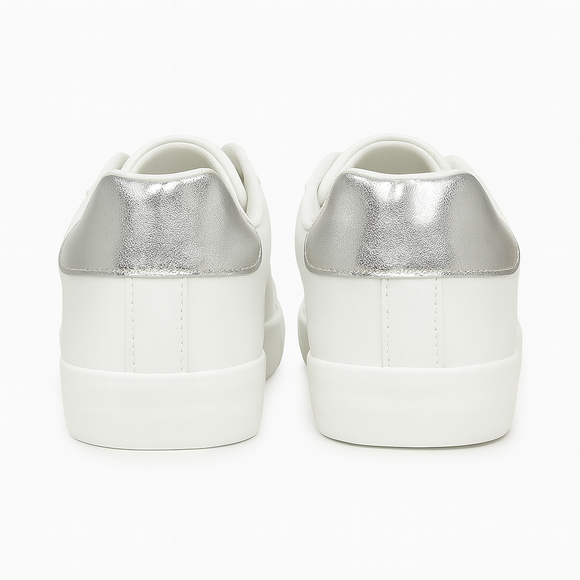 White Laser Cut Sneaker