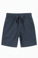 Navy Pullon Shorts-2