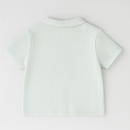 Blue Multi Rib Half Zipper Polo-3