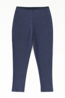 Navy Contrast Tape With Side Bottom Slit-2