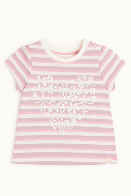 Lilac Stripes Short Sleeves Tee Assorted - 0