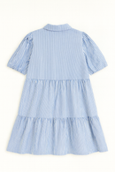 Blue White Stripes Dress Assorted-3