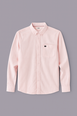 Pale Pink Mens Casual Shirt - 0