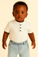 White Henley Jaquard irt White-1