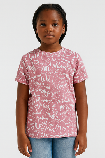 Pink Silver Print S S T Shirts Assorted REDTAG