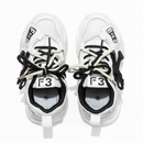 White Overlayed Chunky Sneakers-2