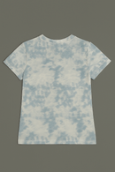 White Hello Kitty Placement Print T Shirt White-3