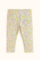 Ivory Floral All Over Print Leggings Ivory-2
