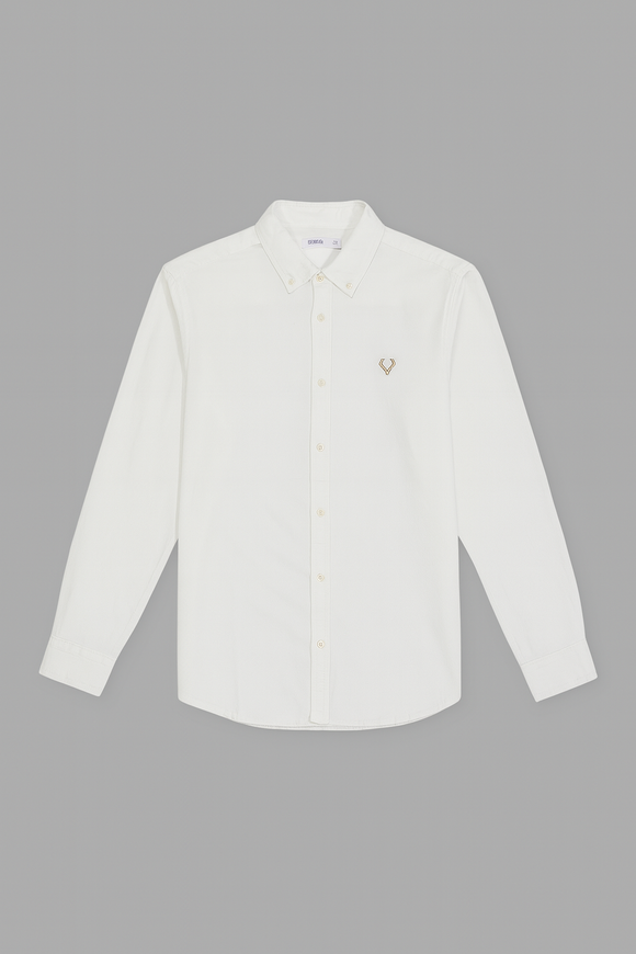White Button Down Oxford Shirt