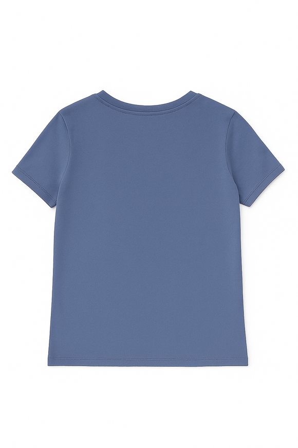 Navy Floral Printed T Shirt