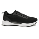 Black Material Block Sneakers-1
