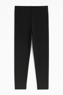 Black Rib Leggings-2