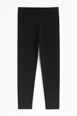 Black Rib Leggings - 0