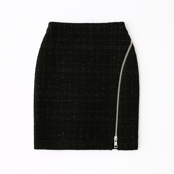 REDTAG Black Casual Skirt for Women