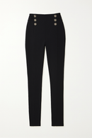 Black Leggings With Buttons-2