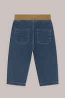 Light Wash Rib Wasitband Pull On Jeans Light Wash-3