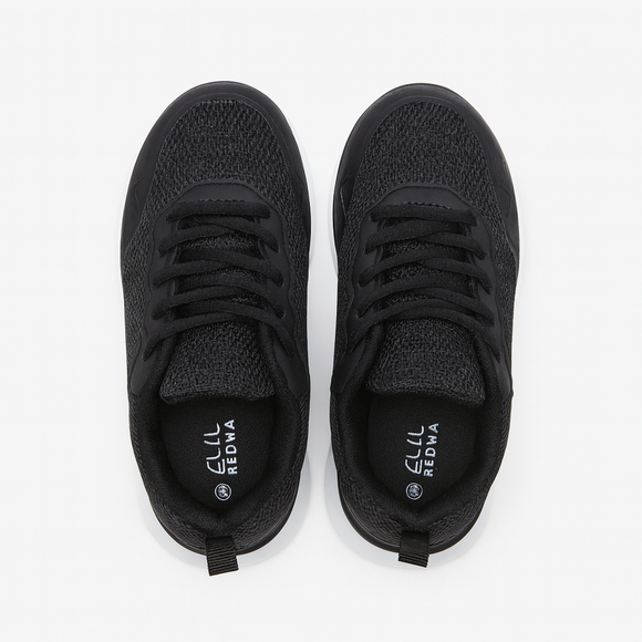 Black Lace Up Trainer