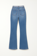 LIGHT BLUE CROPPED FLARED JEANS BLUE-3