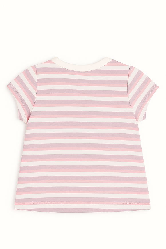 Lilac Stripes Short Sleeves Tee Assorted