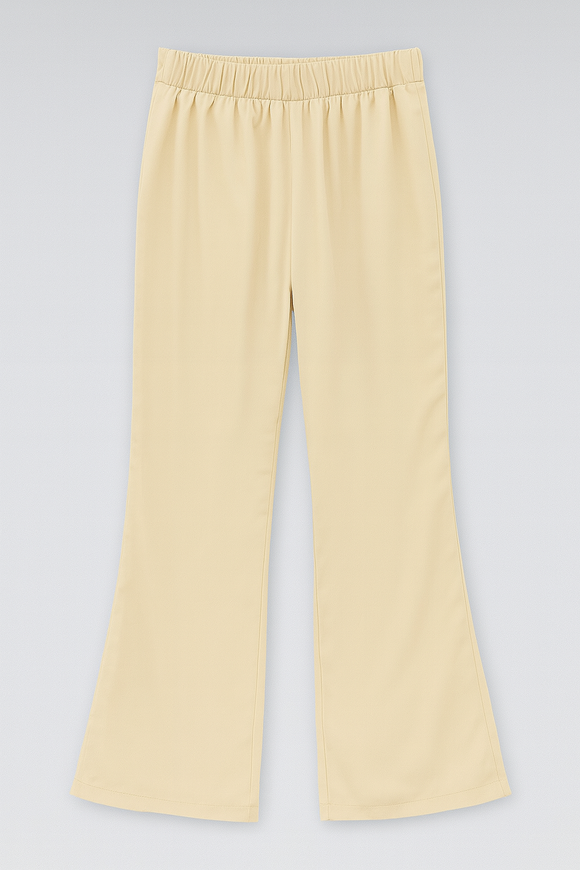 Beige Button Trouser