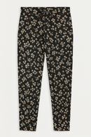 Black White Floral Printed Table Pyjama Set Assorted-3